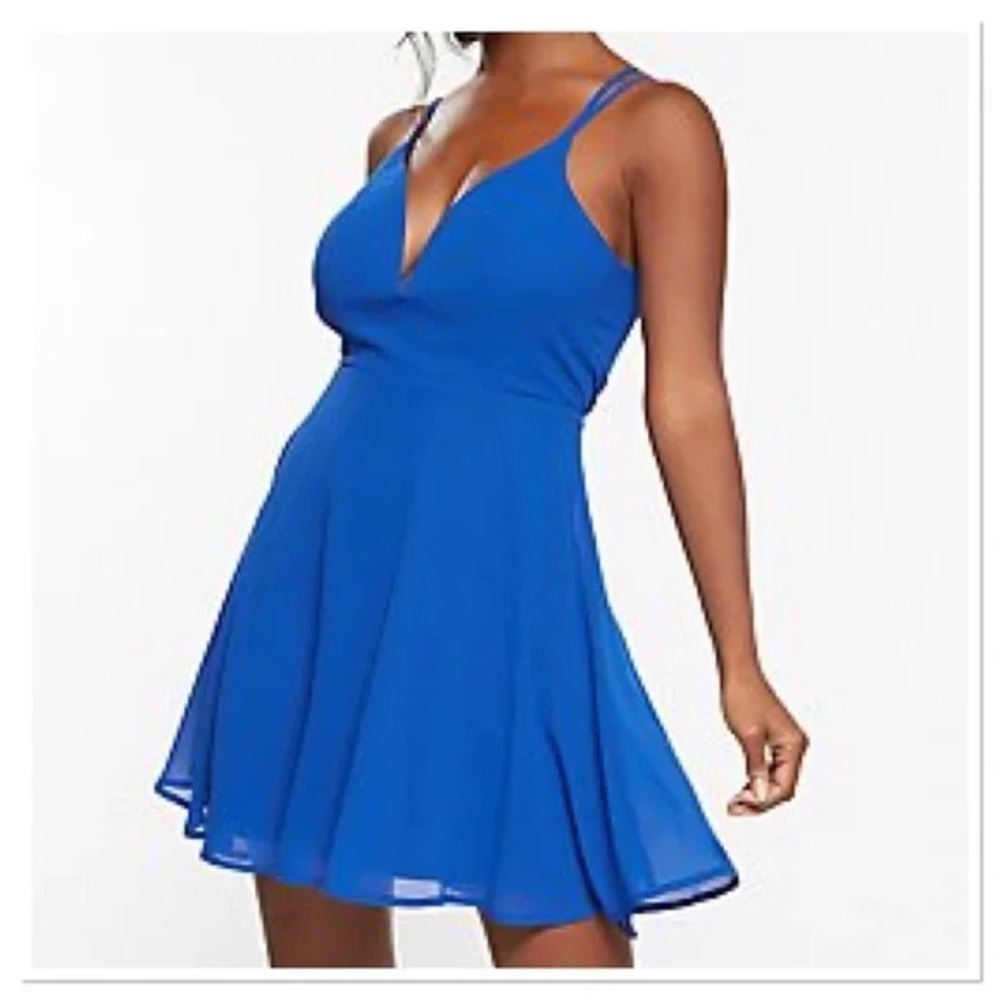 Charlotte Russe Royal Blue Strappy Mini Dress